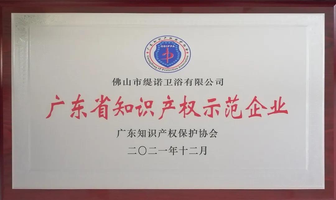 喜讯！缇诺荣获“2021 年广东省知识产权示范企业”