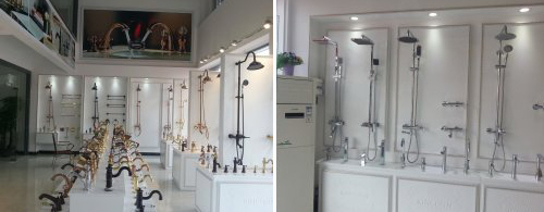 九阳卫浴店面陈列的产品 九阳卫浴店面陈列的产品