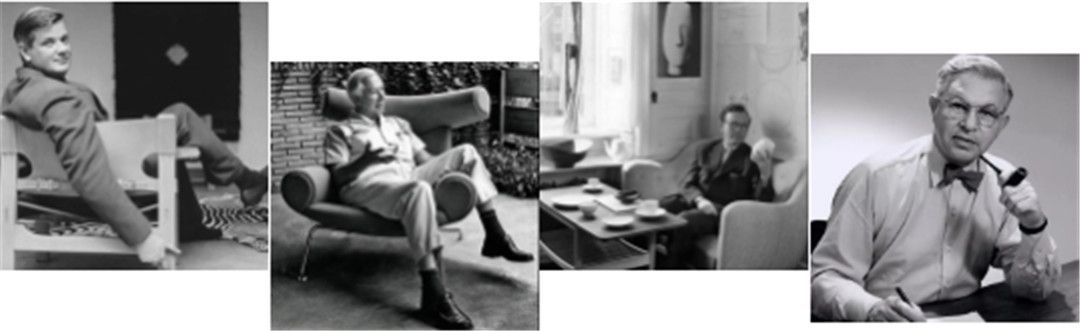 人物顺序依次为：Børge Mogensen；Finn Juhl；Hans J. Wegner；Arne Jacobsen.jpg